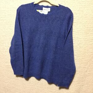 Alfred Dunner Blue Women's sweater Med NWT
